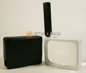 Лупа на ручке/настольная асферическая Eschenbach CombiPlus 2,8x, 100x75 мм, изображение 5