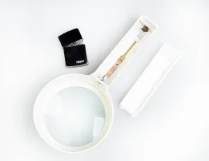 Лупа на ручке Veber 2x, 110 мм, с подсветкой (8078-2), изображение 2