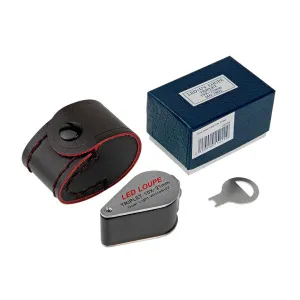 Лупа складная Veber 10х, 21 мм, с подсветкой (7802), изображение 4