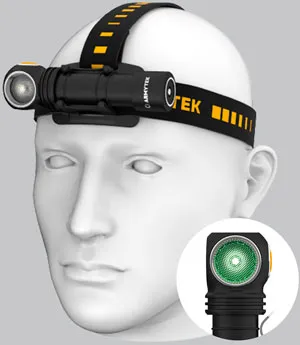 Мультифонарь Armytek Wizard C2 WG Magnet USB, теплый и зеленый свет, изображение 2