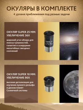 Телескоп Levenhuk New Skyline PLUS 114/900 EQ2, изображение 18