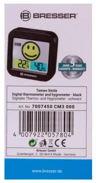 Метеостанция Bresser MyTime Smile, черная, изображение 14